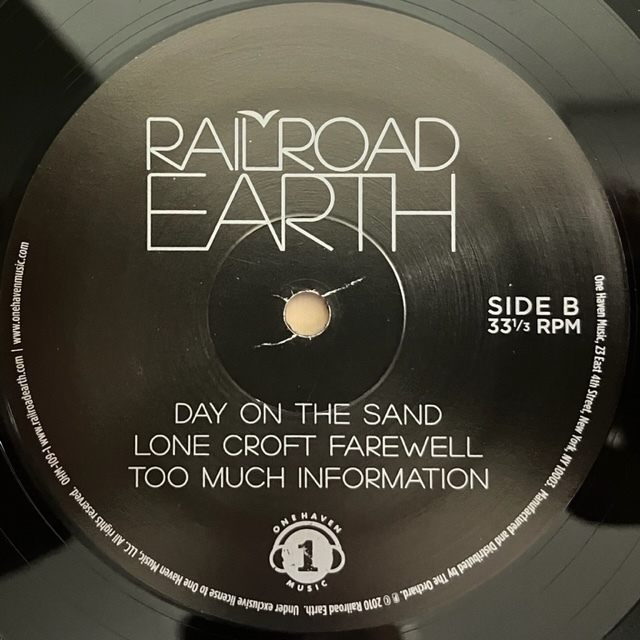 LP■ROCK/RAILROAD EARTH/S.T./ONE HAVEN MUSIC OHM-109-1/US盤01年ORIG/レイルロード・アース/TODD SHEAFFER/FOLK BLUEGRASS JAM BAND_画像6
