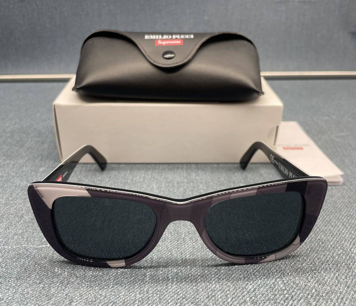 381 美品 シュプリーム Supreme×Emilio Pucci エミリオ プッチ Cat Sunglasses キャット サングラス_画像1