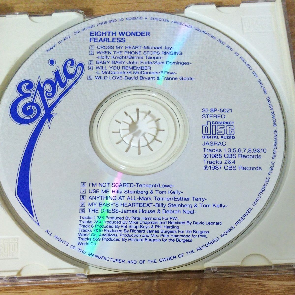 洋楽CD エイス・ワンダー EIGHTH WONDER クロス・マイハート