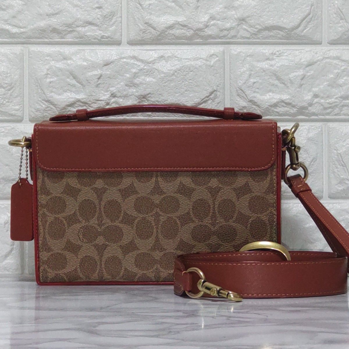 COACH コーチ タビー ボックス バッグ・シグネチャー キャンバス 新作