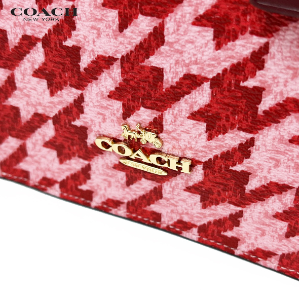 COACH コーチ レディース バッグ ミニ トート バッグ ミニバッグ ノース サウス ミニ トート ハウンドトゥース CJ677 新品 新作_画像6