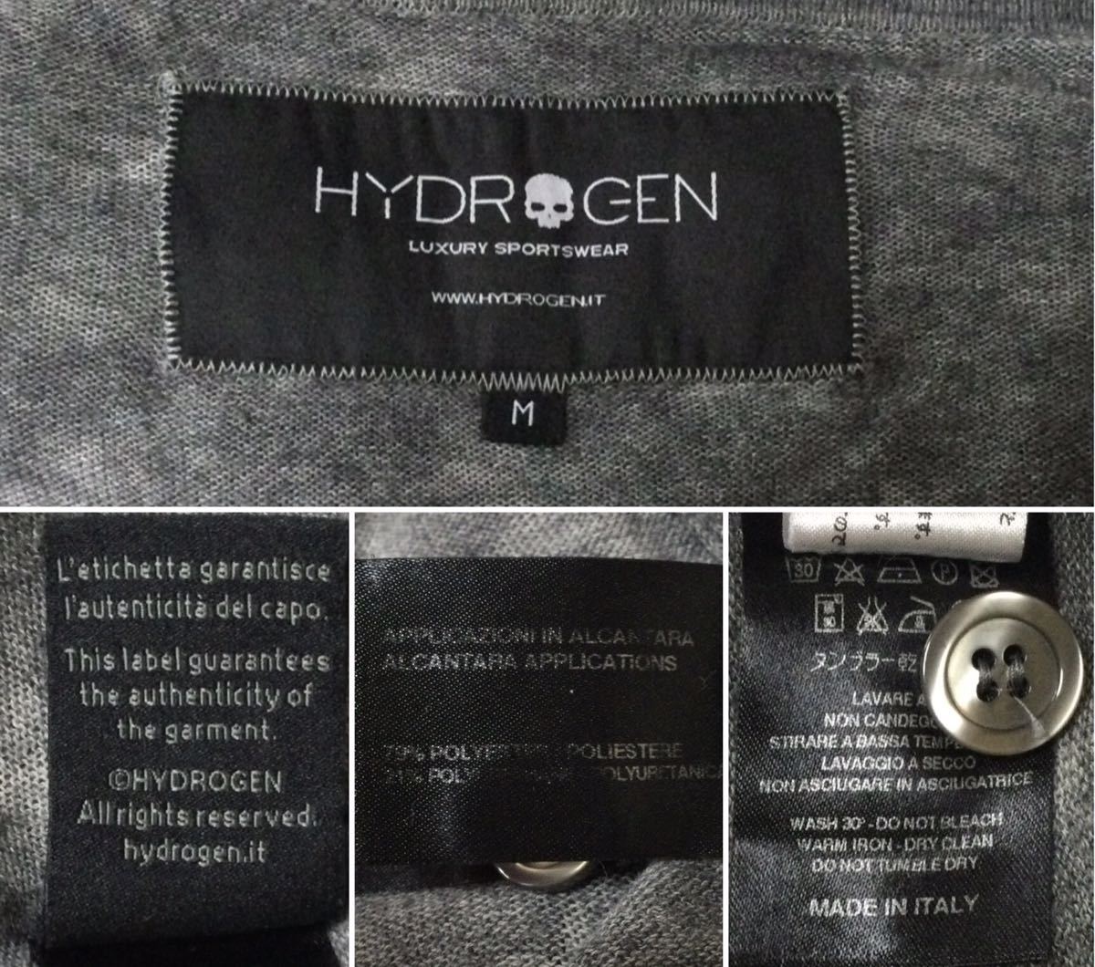 HYDROGEN Hydrogen cardigan * thin light weight *