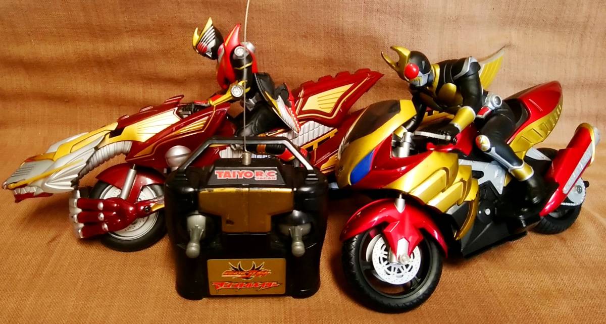  Bandai Taiyo radio-controller Kamen Rider Agito machine to Rene Ida - Kamen Rider Dragon Knight . fire dragon drag Ran The - together Junk present condition goods 
