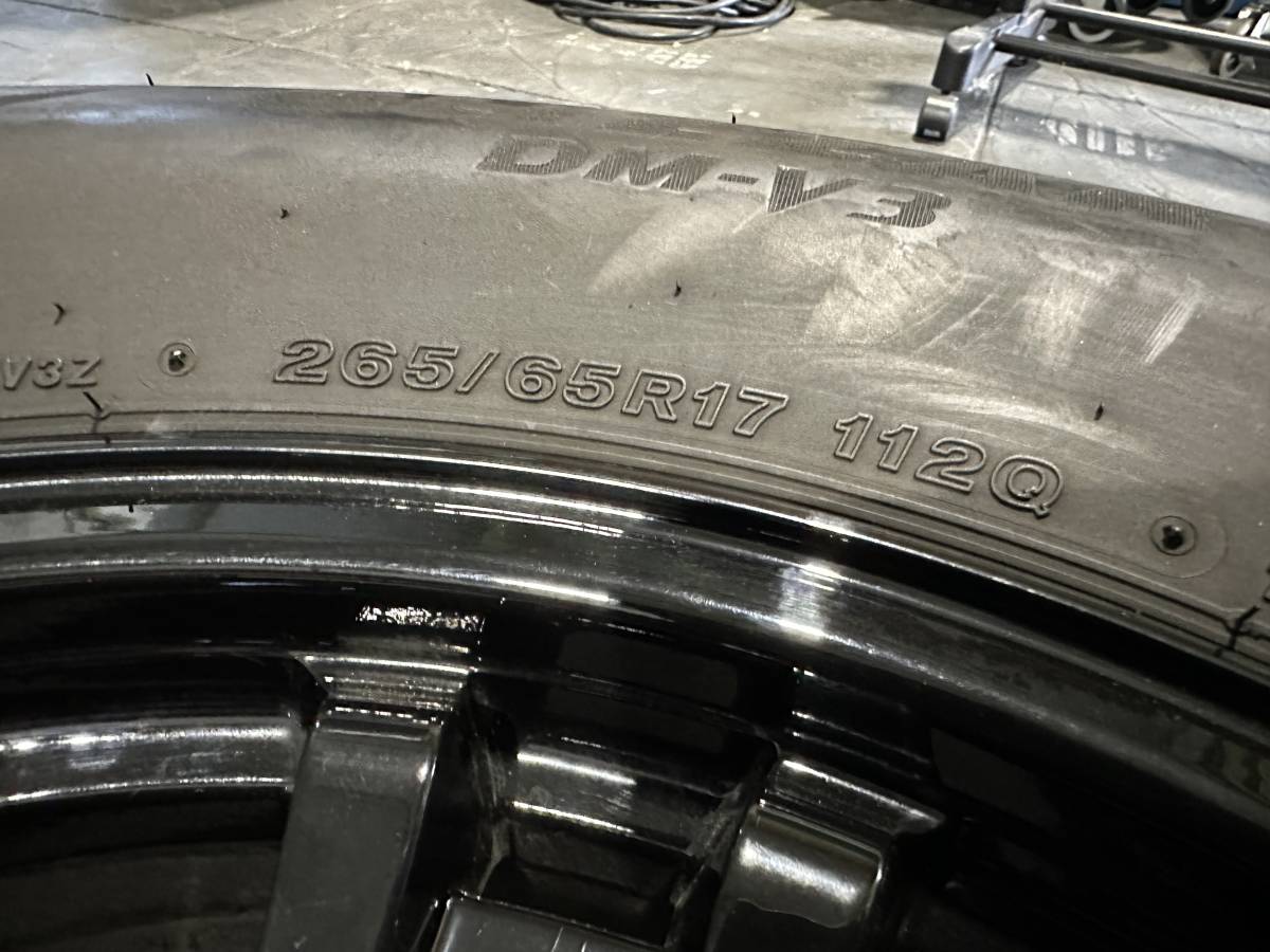 Weds KEELER　キーラー　17X7.5J+25　6穴　PCD139.7　265/65R17　スタッドレス　ブリヂストン　ブリザックDM-V3　ハイラックス　プラド　　_画像8