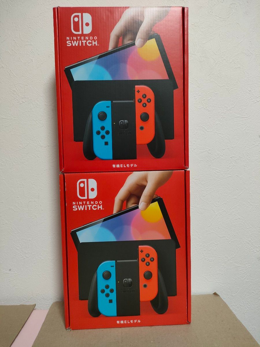 新品未使用品】Nintendo Switch 任天堂スイッチ有機ＥＬ ネオン 2台