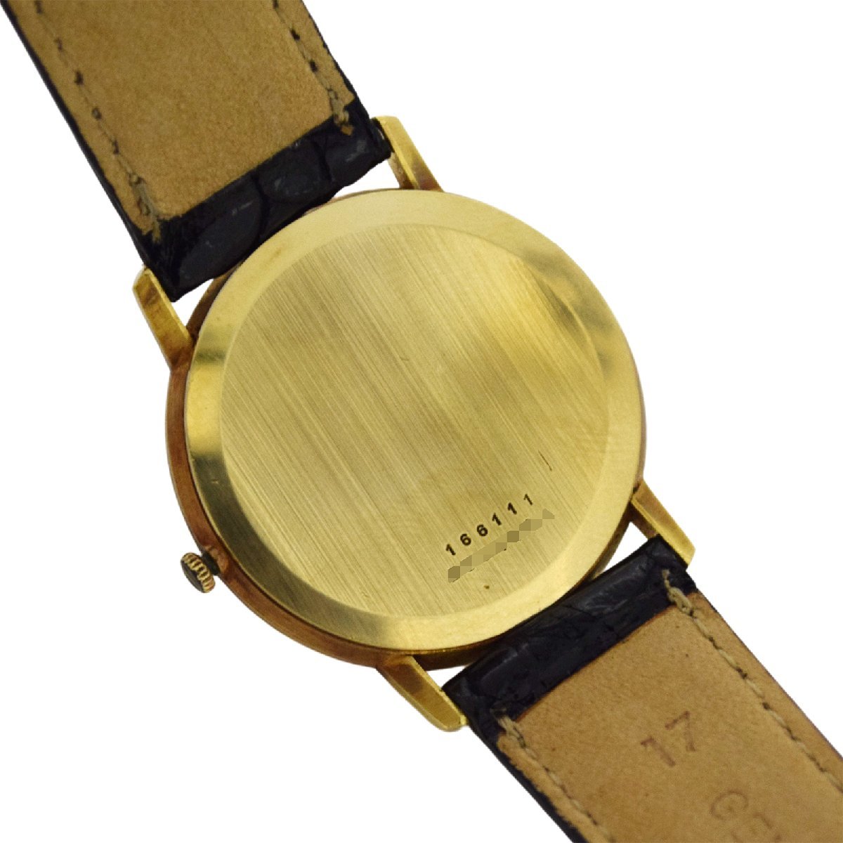 K18YG Universal Geneve universal june-b Golden Shadow 166111 men's wristwatch 