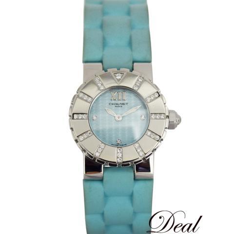 SALE diamond bezel 3PD Chaumet Chaumet Class one W06209-24A lady's wristwatch 