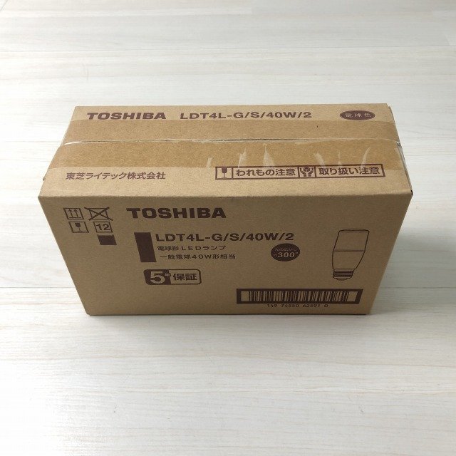 (1箱10個入り)LDT4L-G/S/40W/2 LED電球 電球色 40W形相当 E26口金 東芝 【未開封】 ■K0038016_画像5