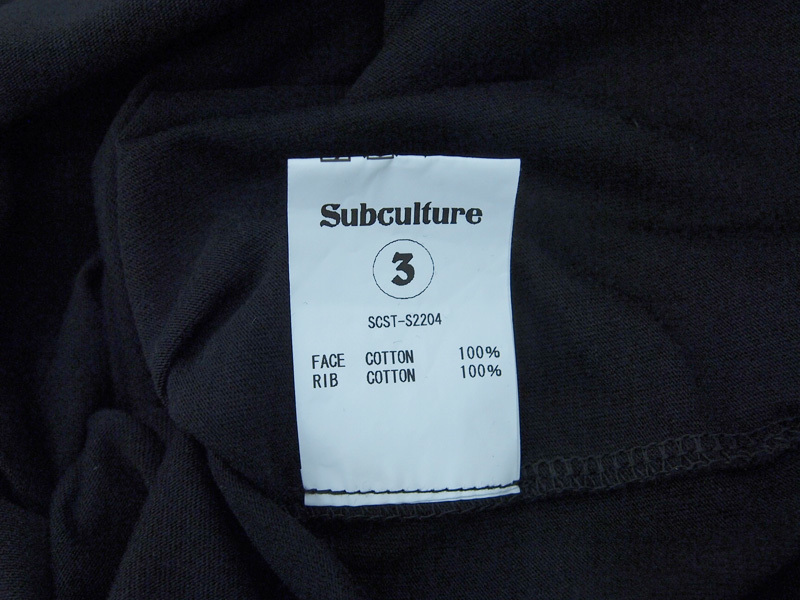 22SS 新品 L サイズ SC SubCulture WHILD AND FREE TSHIRT / BLACK TYPE-C BODY Tシャツ 黒 ブラック 3 サブカルチャー_画像4