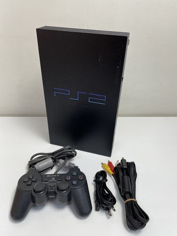 封印シール有　プレイステーション2 SONY PS2 PlayStation2 プレステ2 ソニー ブラック SCPH-30000 動作確認済　1614　G32938SET
