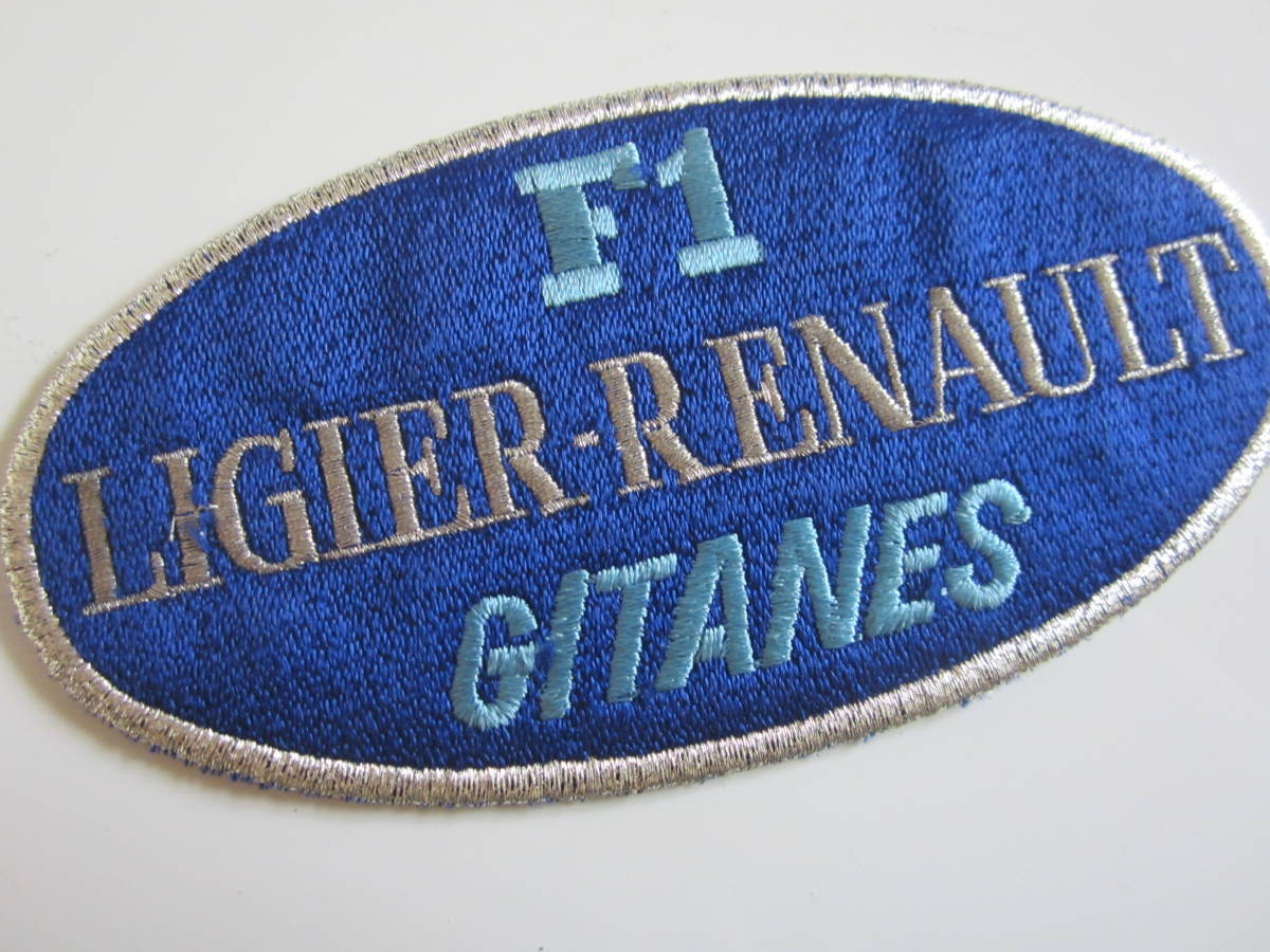 ジタン ルノー レーシング GITANES F1 LIGIER RENAULT 煙草 タバコ ワッペン/ 刺繍 自動車 バイク 整備 レーシング 213_画像2