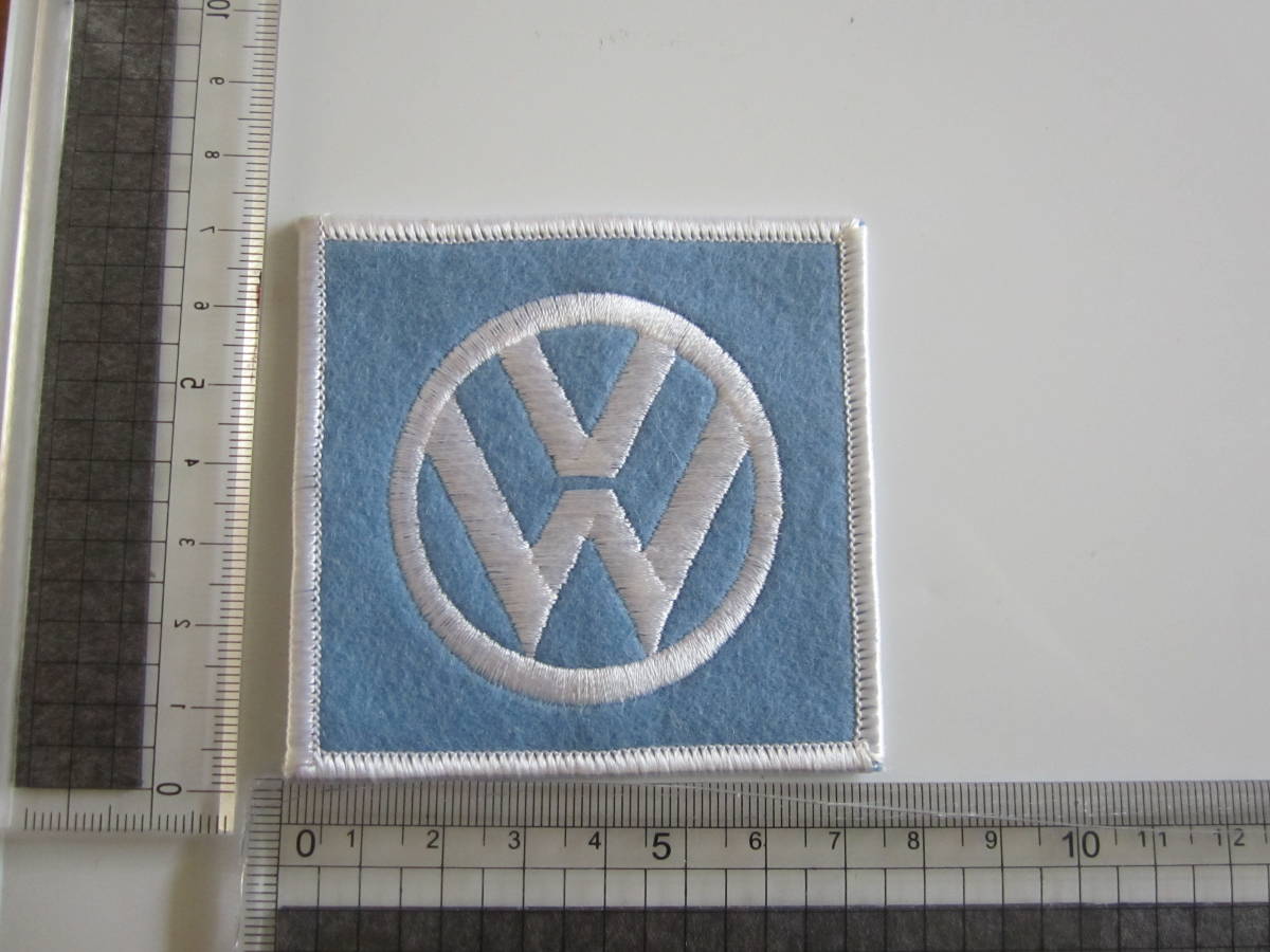 ビンテージ フォルクスワーゲン VW ドイツ 希少 四角 ワッペン/刺繍 エンブレム 自動車 レーシング スポンサー 213_画像7