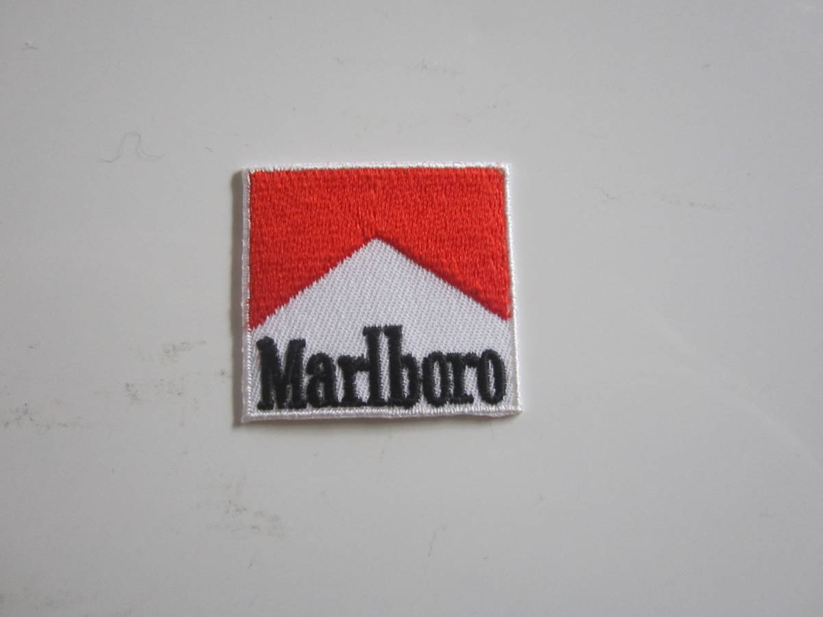 【小さめ】Marlboro マルボロ タバコ ワッペン/刺繍 自動車 整備 レーシング チーム スポンサー ③ 209の画像3