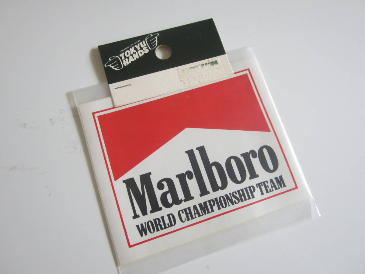 Marlboro WARLD CHAMPIONSHIP マルボロ ワールドチャンピオンシップ タバコ ステッカー/自動車 バイク レーシング F1 スポンサー ① S62_画像1