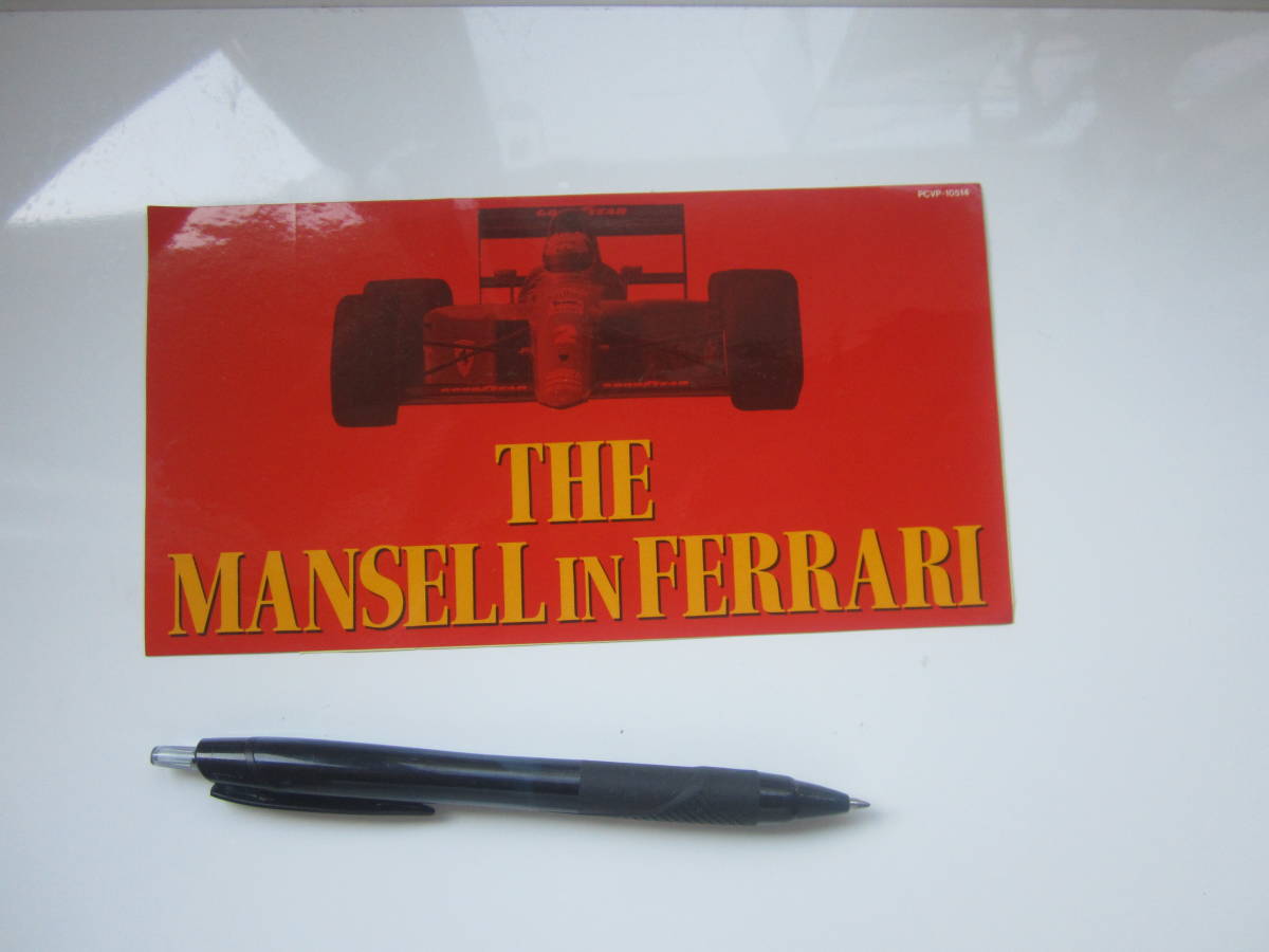 THE MANSELL IN FERRALI マンセル フェラーリ ステッカー/デカール 自動車 バイク オートバイ レーシング F1 S68_画像5