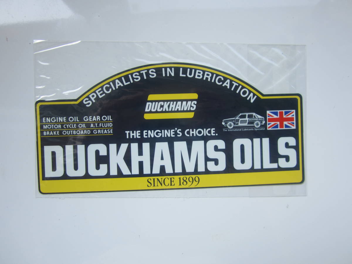 DUCKHAMS MOTOR OIL ステッカー ダッカムス モーター オイル ステッカー/デカール 自動車 バイク オートバイ レーシング F1 S69_画像3