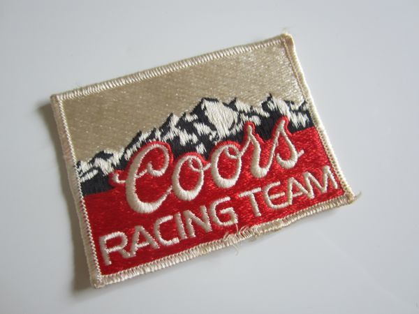 ビンテージ Coors RACING TEAM クアーズ ビール ワッペン/スポンサー F1 レーシング 自動車 カー用品 作業着 バイク レーシング チーム 202_画像1