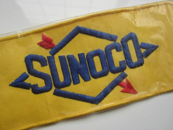 【大きめ】ビンテージ SUNOCO スノコ オイル ガソリン メーカー ワッペン/自動車 レーシング バイク スポンサー B05_画像3