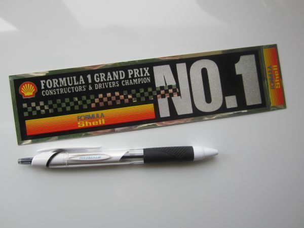 【２枚セット】Shell FORMULA1 フォーミュラ1　NO1 ステッカー/デカール 自動車 バイク オートバイ レーシング ビンテージ S31_画像6