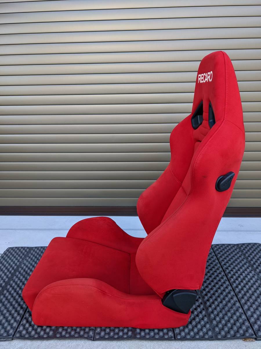 1円~!】RECARO SR-7 KK100 RD カムイレッド 破れなし正規品!バック
