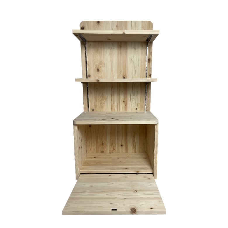 木製商品陳列棚_幅60cm×奥行40cm×高さ120cm_無 木製商品陳列棚_幅60cm×奥行40cm×高さ120cm_無