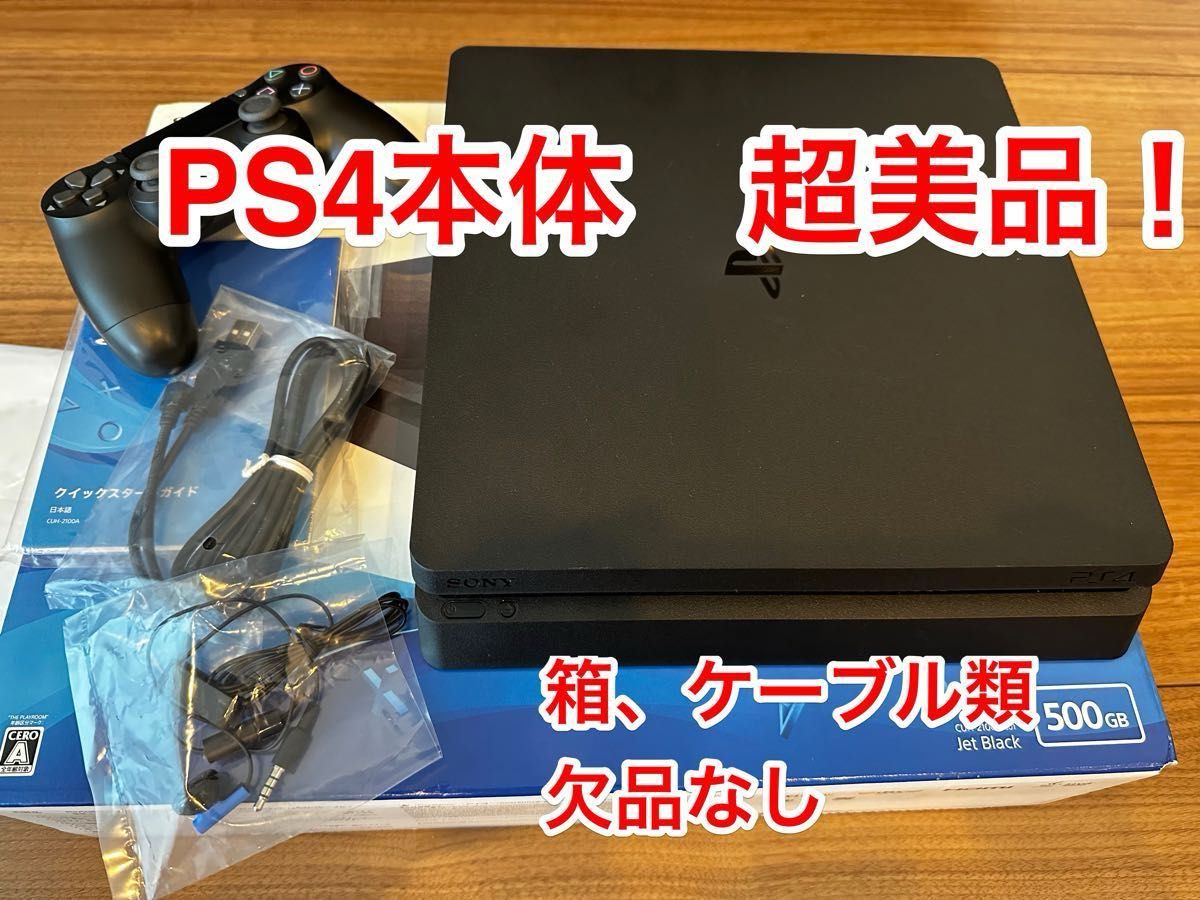 【美品・付属品完備】SONY PlayStation4 CUH-2100AB01