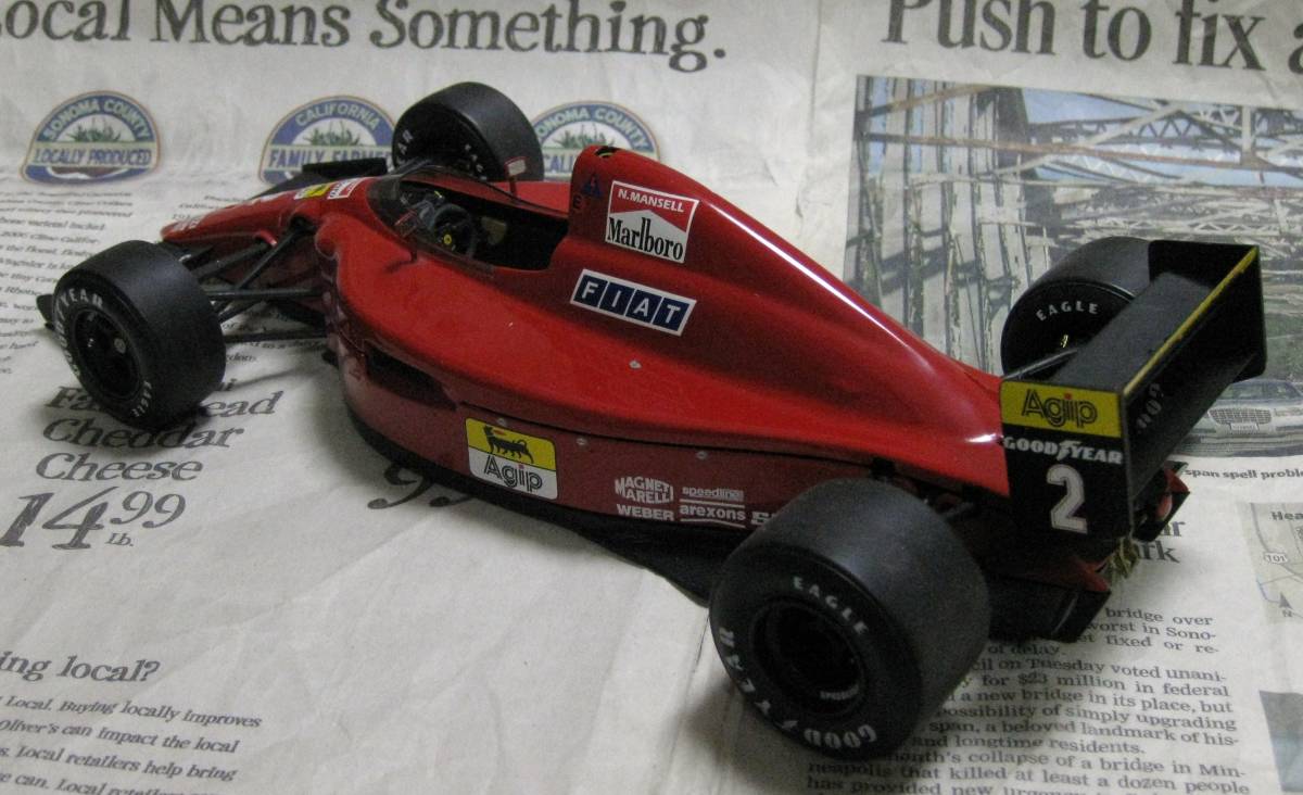 * ultra rare out of print *EXOTO*1/18*Ferrari 641/2 #2 1990 Mexican GP*Nigel Mansell* Ferrari ≠BBR