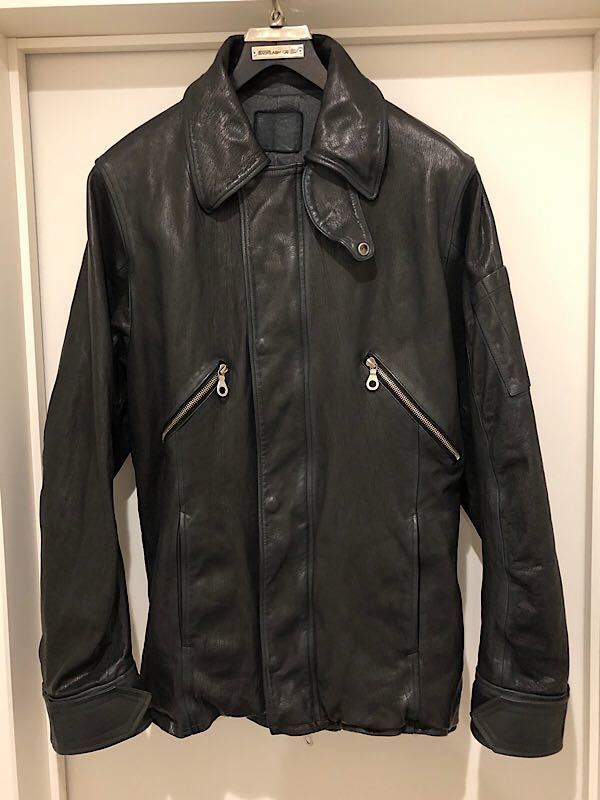 極美品☆バックラッシュ22AWゴートタンニンレザー製品染めフライト