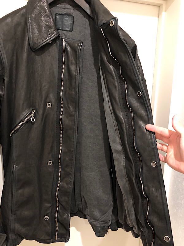 極美品☆バックラッシュ22AWゴートタンニンレザー製品染めフライト