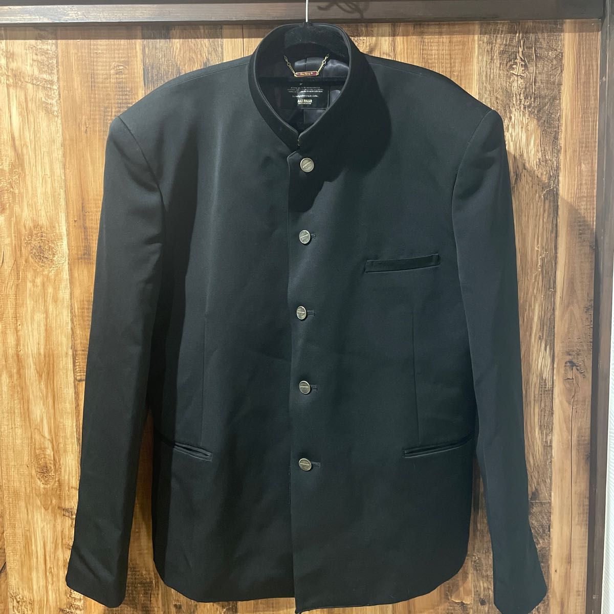 美品　当時物　学生服学ランセミ短ラン　MAXRUGGER  185A  XL