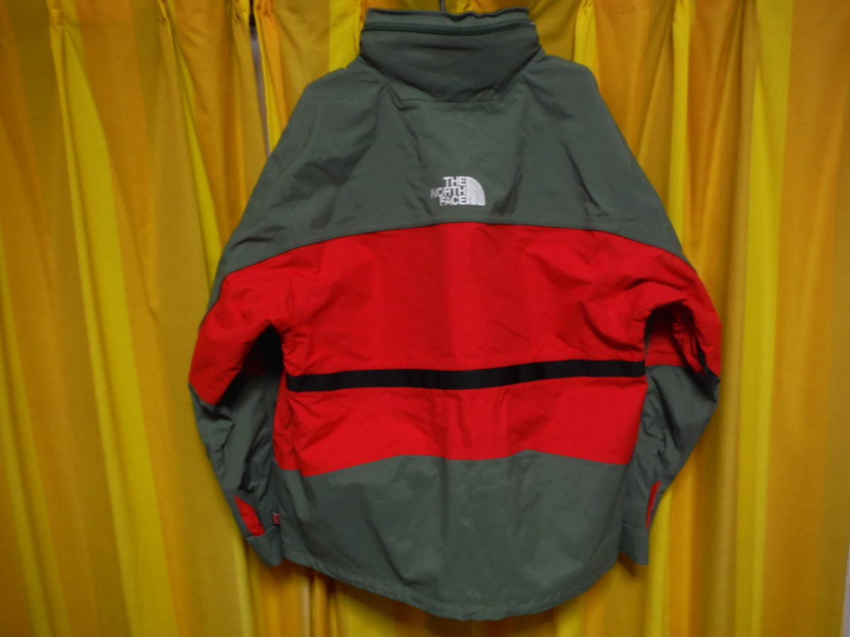 Supreme(シュプリーム) The North Face(ノースフェイス) Steep Tech Hooded Jacket 2016 OLIVE サイズL 緑/赤　ゆうパック着払い100か120_画像3