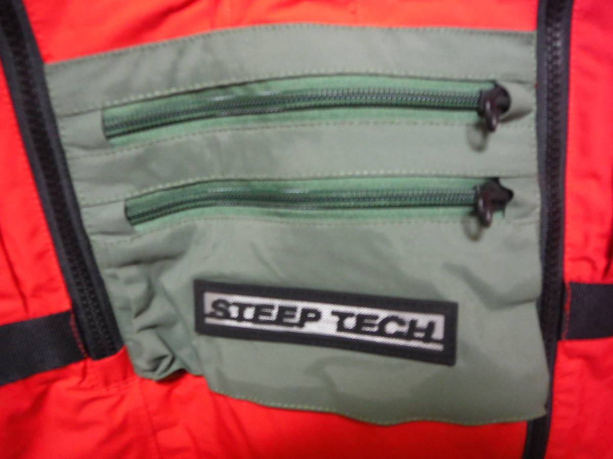 Supreme(シュプリーム) The North Face(ノースフェイス) Steep Tech Hooded Jacket 2016 OLIVE サイズL 緑/赤　ゆうパック着払い100か120_画像7