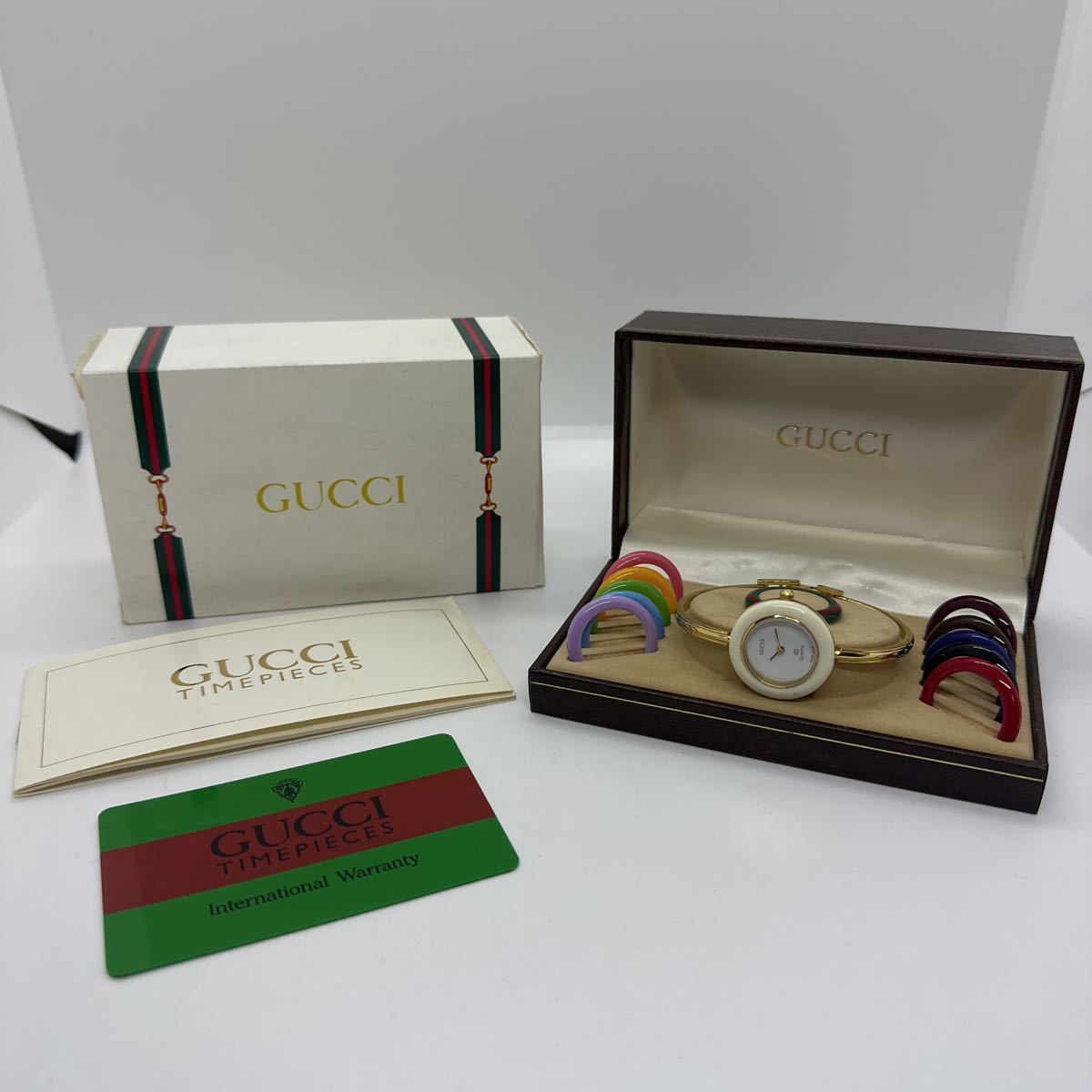 高評価なギフト TM☆GUCCI グッチ レディース腕時計☆ チェンジベゼル