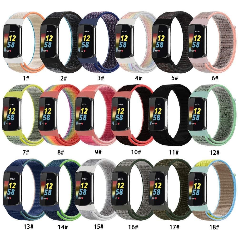 Fitbit Charge 5 バンド 軽量 通気ナイロン製 交換ベルト サイズ調整可能 多色選択 男女兼用 可能 軽量 通気ナイロン製 ☆多色選択/1点_画像2