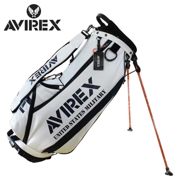 激安人気新品 GOLF AVIREX 9.0型 【アビレックス】【スタンド】【WHITE