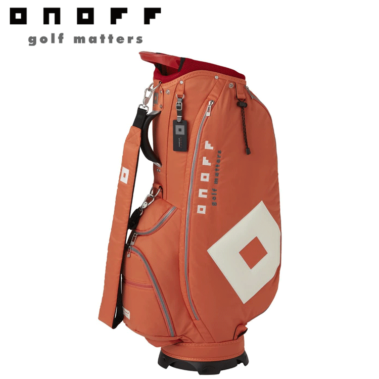 ONOFF Caddie Bag OB3622 【オノフ】【軽量】【キャディバッグ】【3622】【9.0型】【オレンジ】【CaddyBag】
