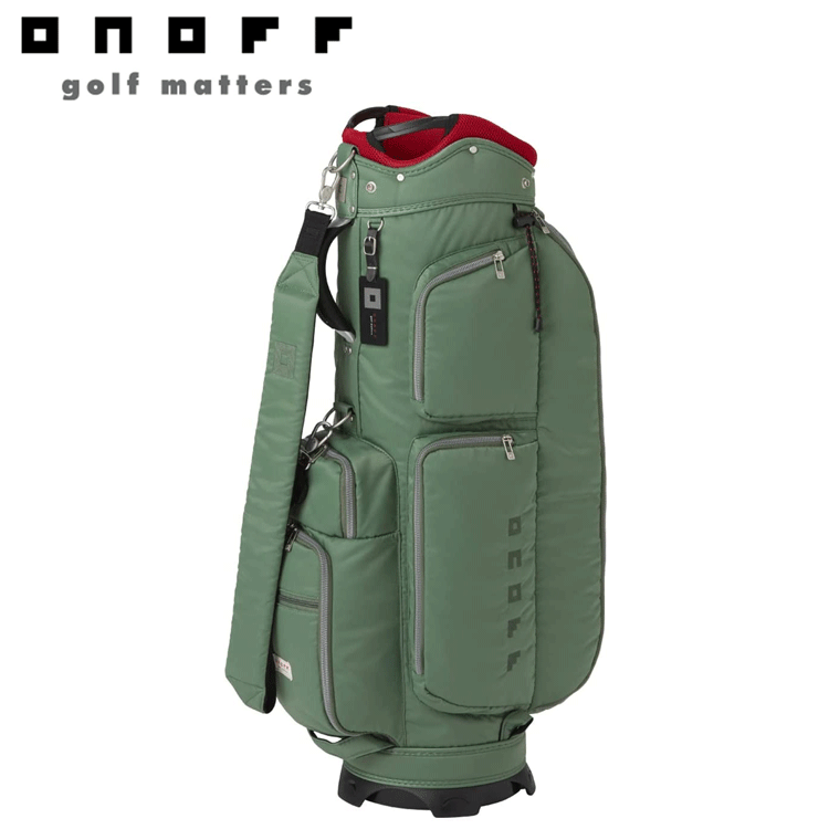 ONOFF Caddie Bag OB0422 【オノフ】【軽量】【キャディバッグ】【0422】【9.0型】【グリーン】【CaddyBag】