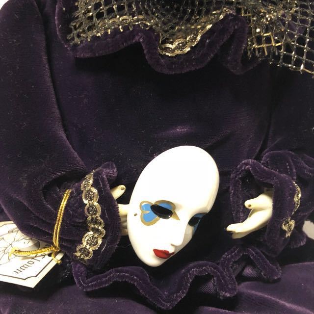 [ next hinoki cypress shop ] music box ceramics doll white Crown ornament love. music box Sankyopiero search bisque doll AH359