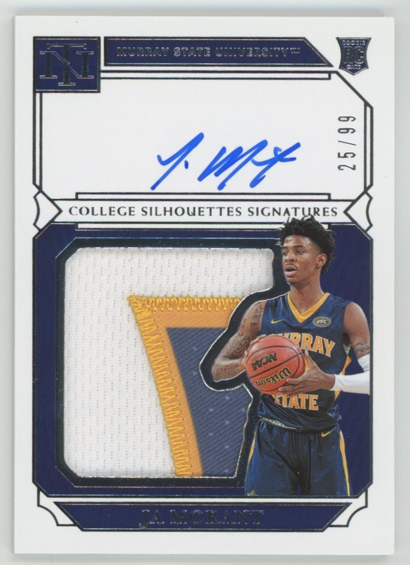 Ja Morant】2019 Panini National Treasures Collegiate Rookie Patch