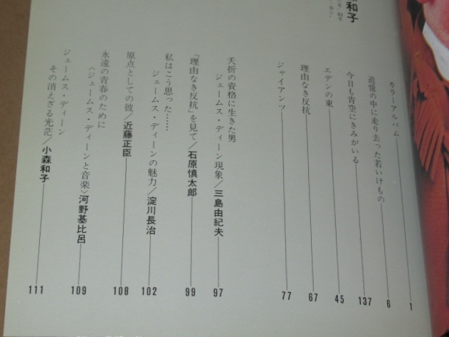 ジェームス・ディーン(かぎりなき青春の讃歌)昭和47年出版_画像2