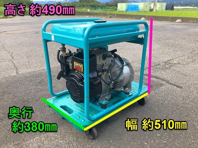  Gifu * Denyo generator GA-2306 new power 2300 engine drive 6 horse power gasoline li coil 60Hz 100V used 