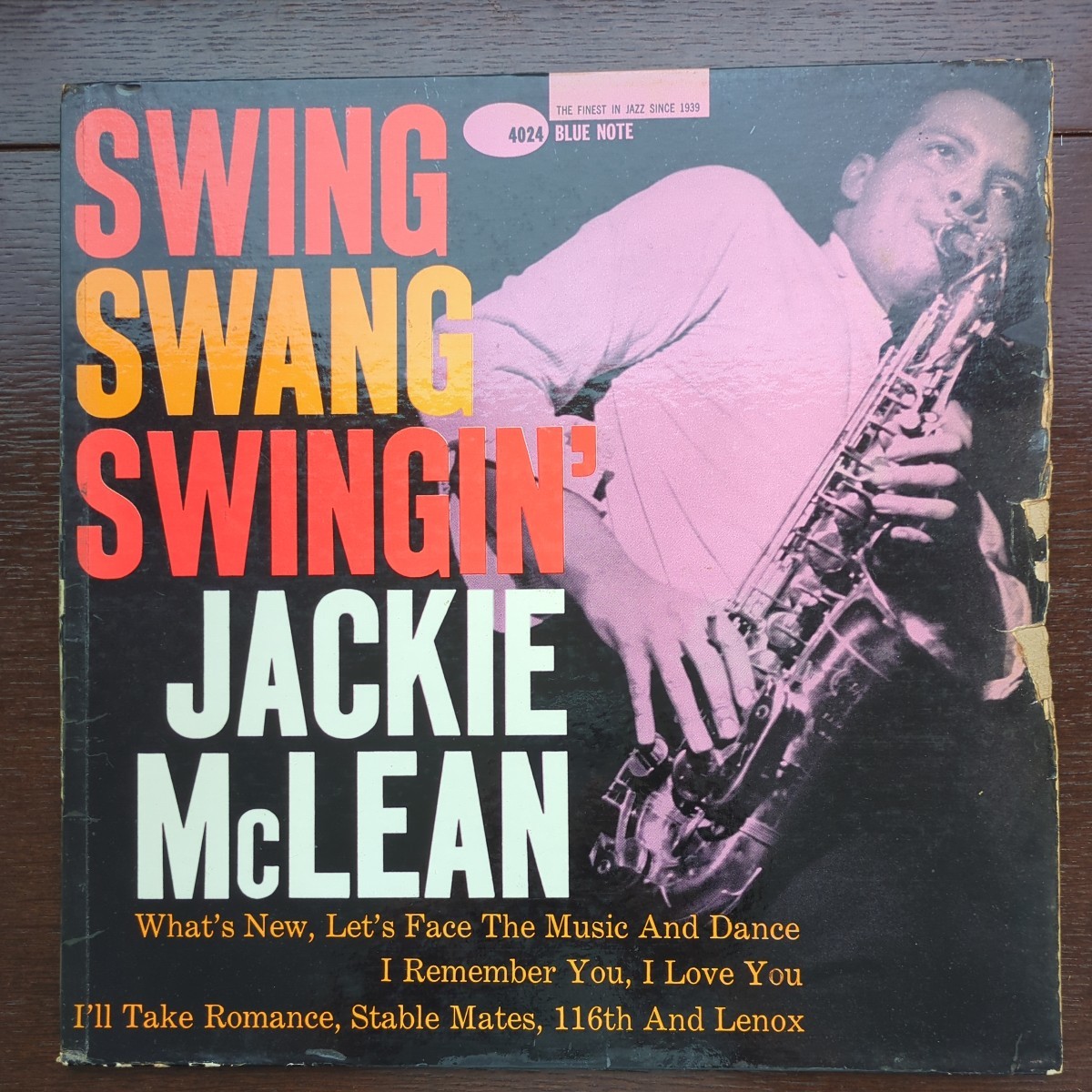 US original MONO DG ear 耳 Jackie McLean swing swang swingin' van gelder RVG record レコード LP アナログ vinyl JAZZ Bluenote_画像1
