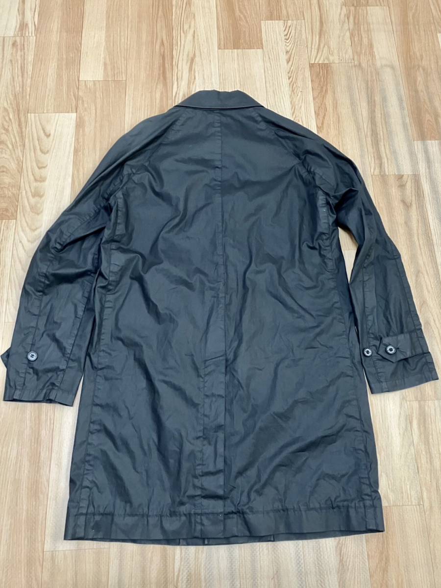 【Traditional Weatherwear トラディショナル ウェザーウェア】ステンカラー コート size38 ブラック BLACK ポリウレタンコーティング_画像10