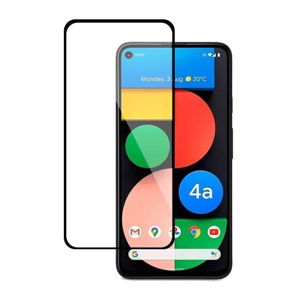 Google Pixel 4a 5G 6.2インチ 9H 0.26mm 枠黒色 強化ガラス 液晶保護フィルム 2.5D（5.8インチ用ではないです） L067_画像1