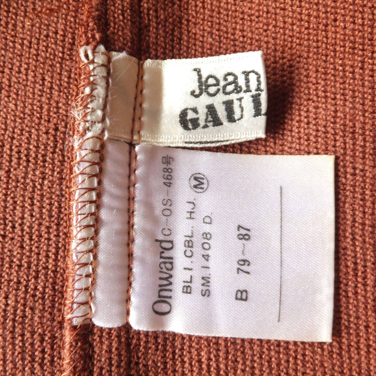 Jean Paul Gaultier ジャンポールゴルチエ　ビンテージ　リネン混　半袖　カットソー　Mサイズ　リネン100％袖　Tシャツ_画像4