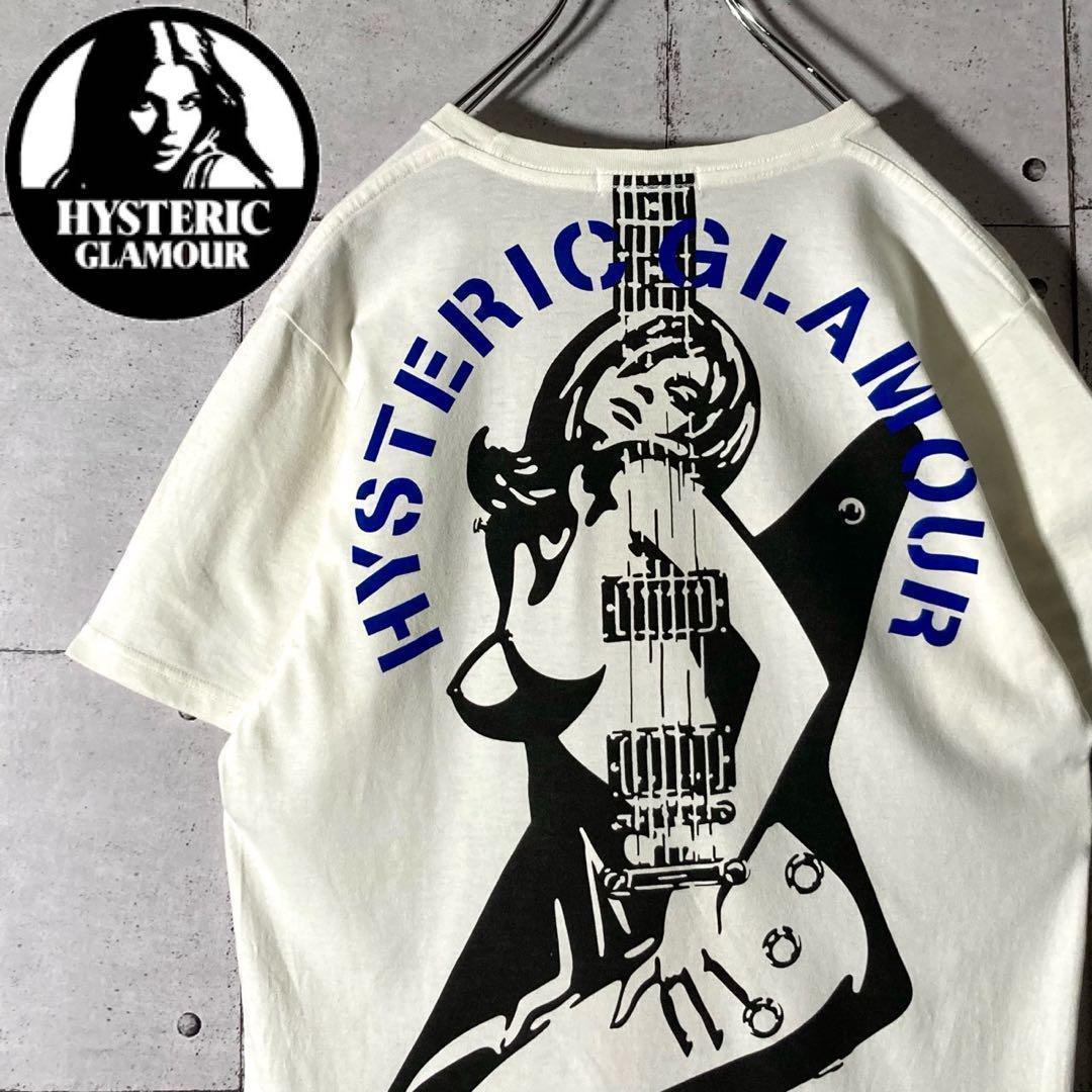 Hysteric Glamour HYSTERIC GLAMOUR guitar girl both sides print T