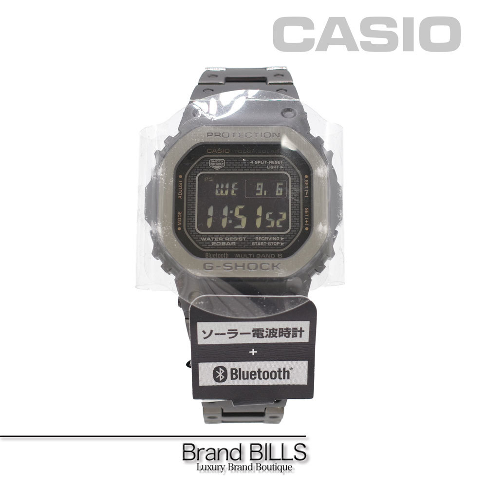 未使用品 CASIO カシオ G-SHOCK 腕時計 MW-B5000MB-1JF ソーラー Bluetooth搭載 ステンレススチール ブラック