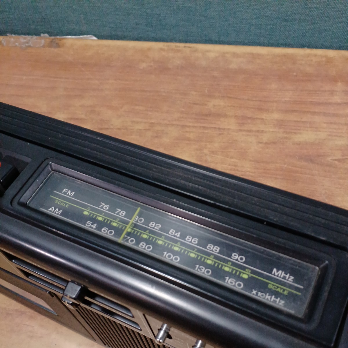 MITSUBISHI 三菱 JR-3100 JEAGAM テープレコーダー ラジカセ 高さ17cm×幅32cm×厚さ7cm 昭和レトロ 当時物 中古 ジャンク 長期保管の画像5