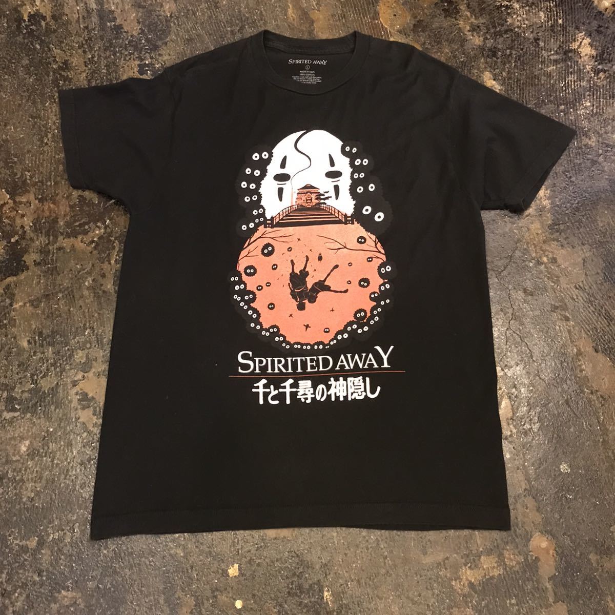 00S ビンテージ 千と千尋の神隠し tシャツ スタジオジブリ spirited away 映画 movie tee 宮崎駿 ハク　千　千尋　アニメt アニメ_画像2