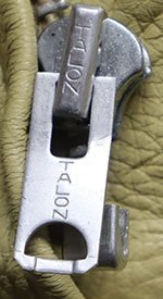 LJ74レザーコートUNKNOWNアメリカ古着アメリカ製60’S70Sビンテージ革ジャンLディアスキン鹿革レザージャケットTALONクリーム系オールド_画像9